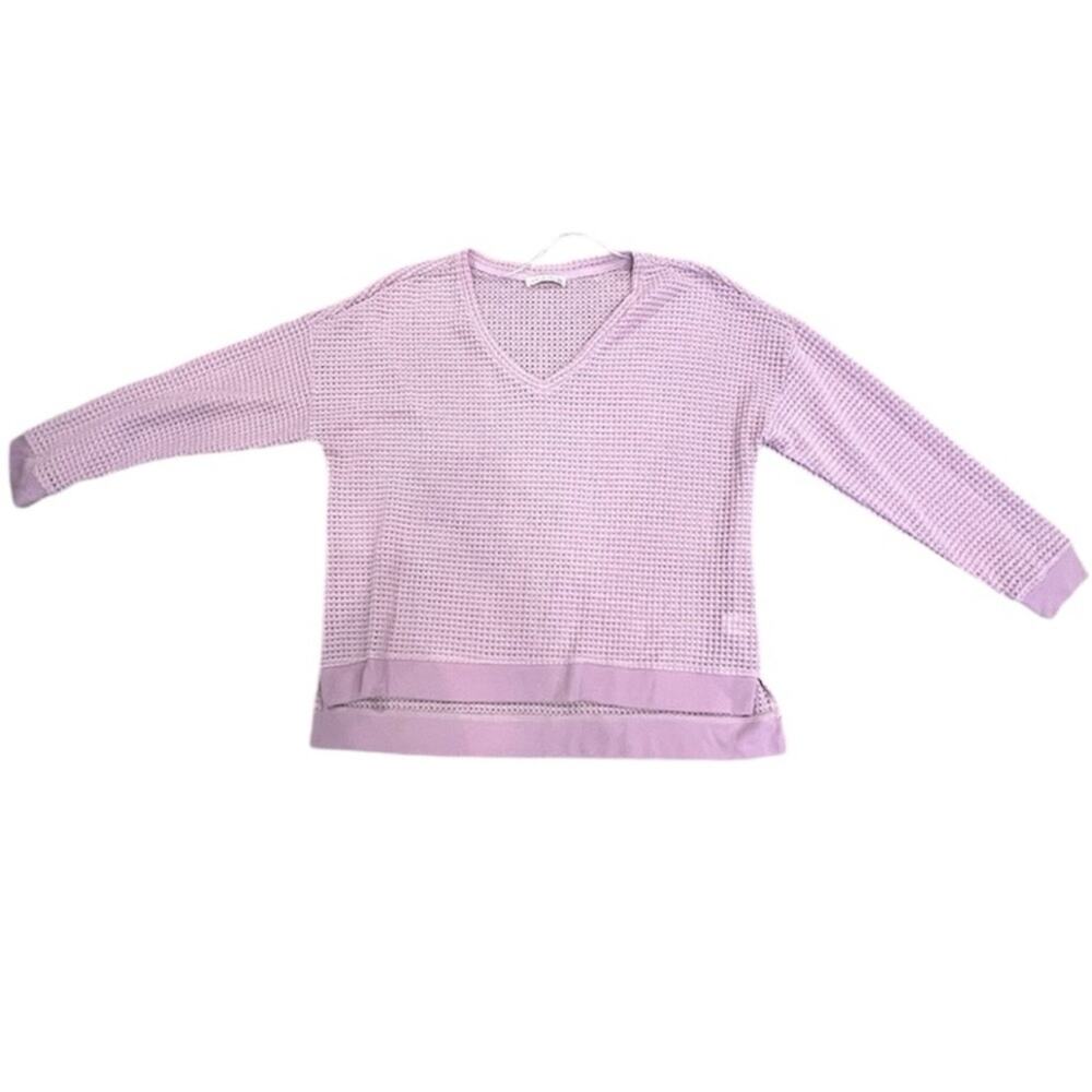 Retrelogy Women’s Purple Lilac Waffle Knit Sweater XL